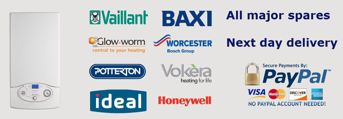 Boiler spares next day delivery with paypal secure payments